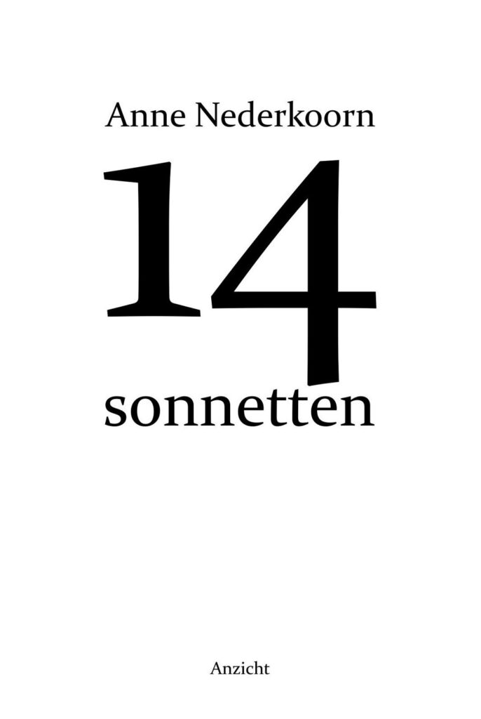 14 Sonnetten, Anne Nederkoorn - uitgeverij Anzicht